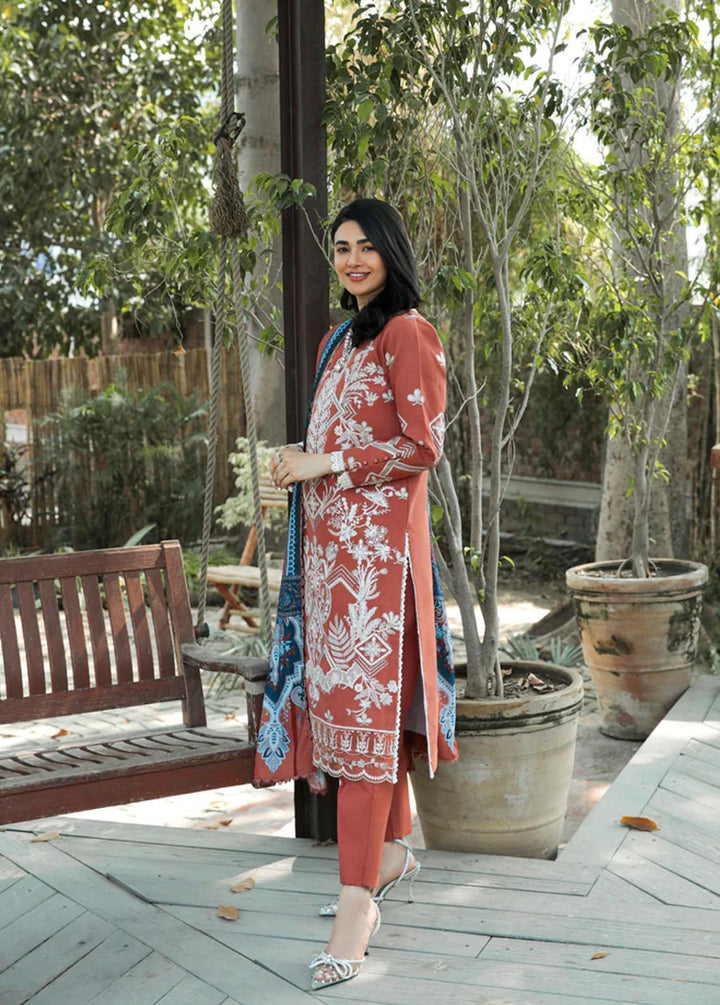 Meeras by Florent Embroidered Khaddar Suits Unstitched 3 Piece FL22M FL 2B - Winter Collection