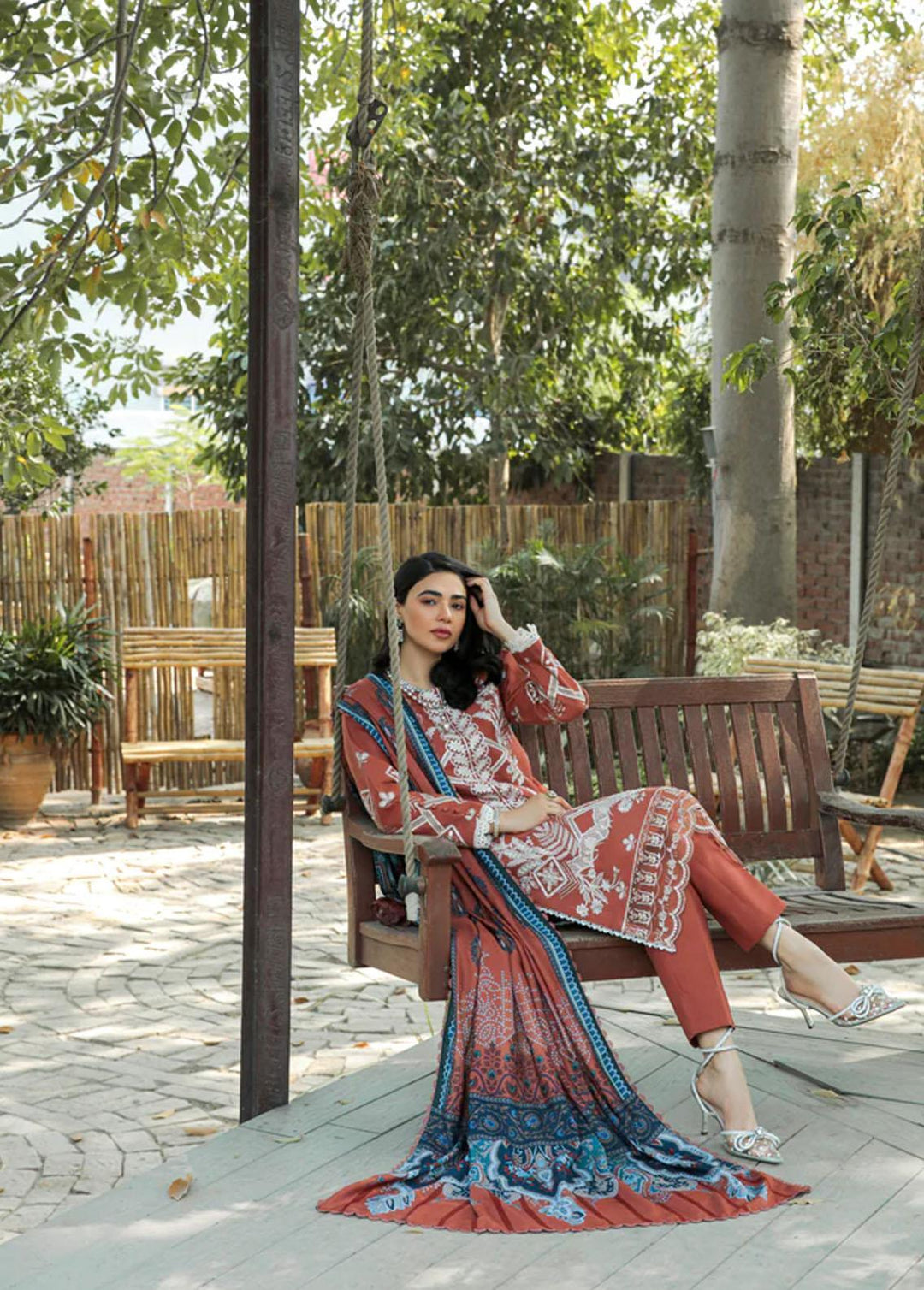 Meeras by Florent Embroidered Khaddar Suits Unstitched 3 Piece FL22M FL 2B - Winter Collection