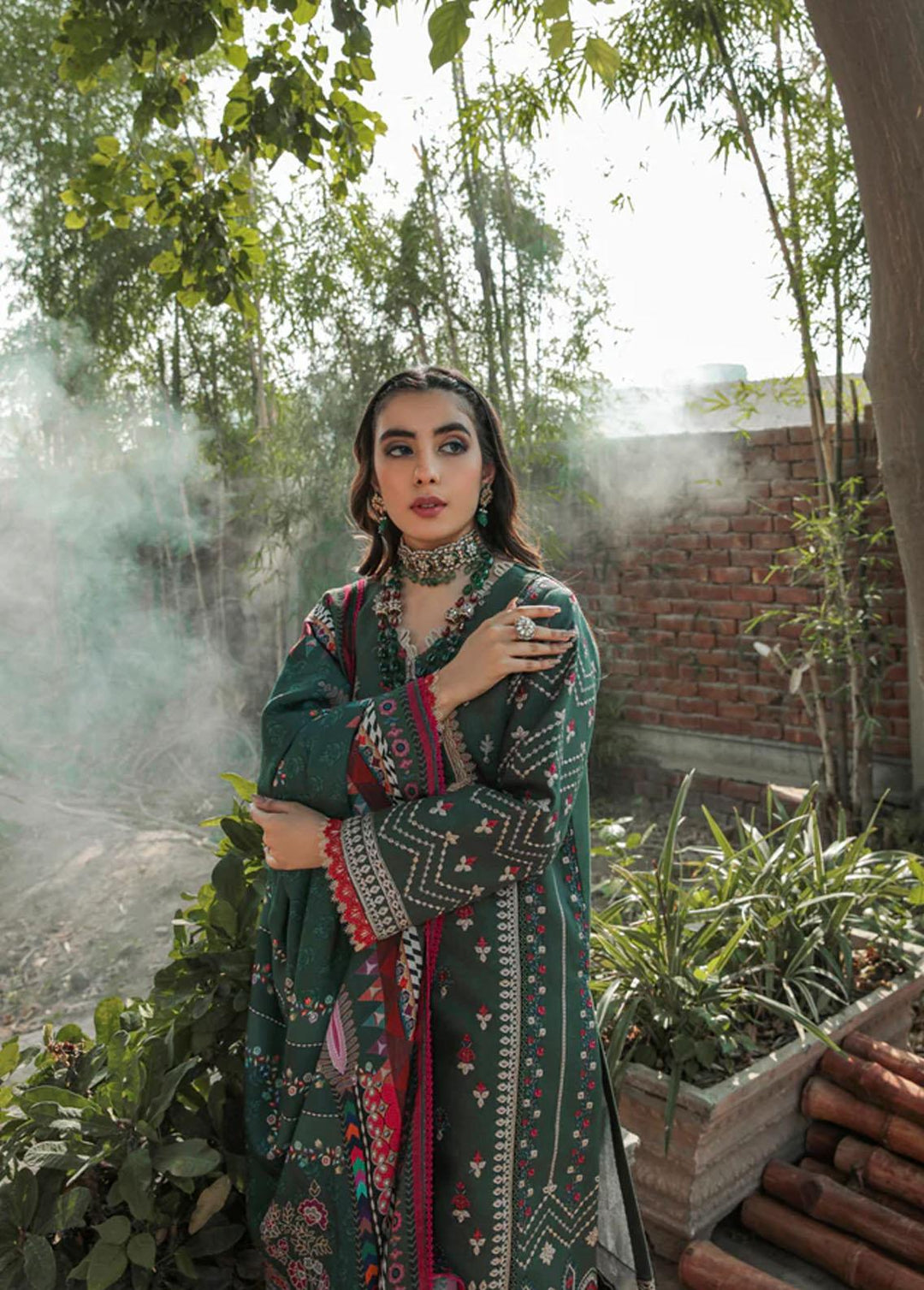 Meeras by Florent Embroidered Khaddar Suits Unstitched 3 Piece FL22M FL 3A - Winter Collection