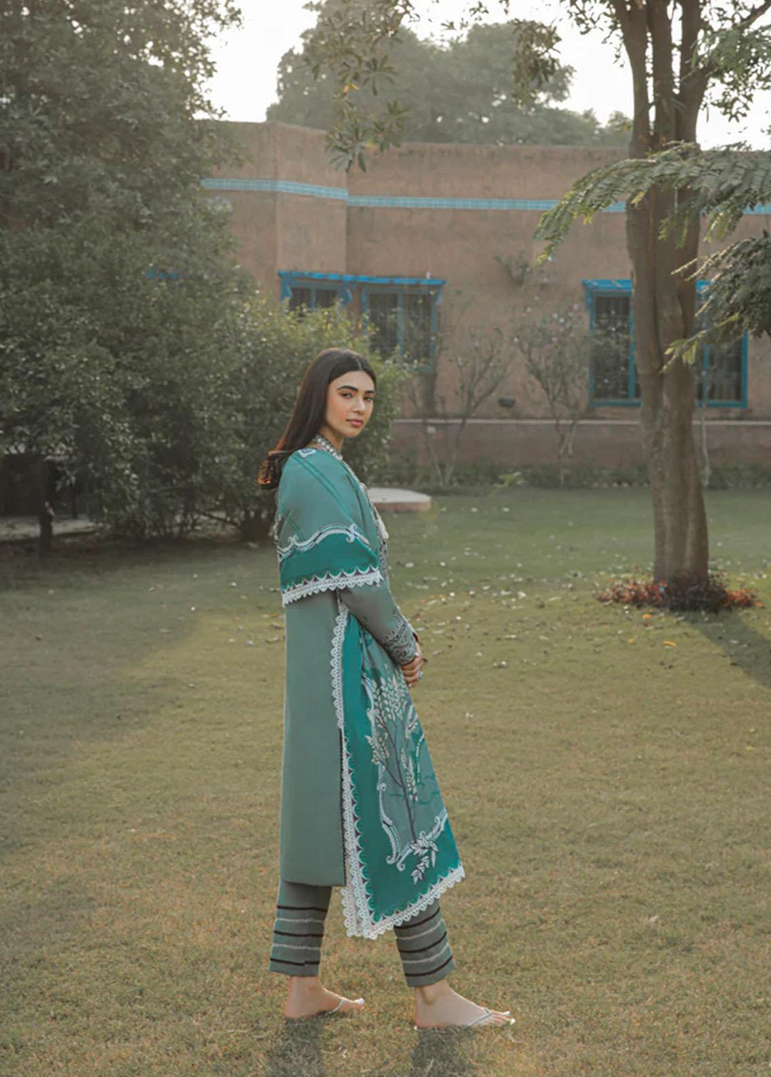 Meeras by Florent Embroidered Khaddar Suits Unstitched 3 Piece FL22M FL 7A - Winter Collection