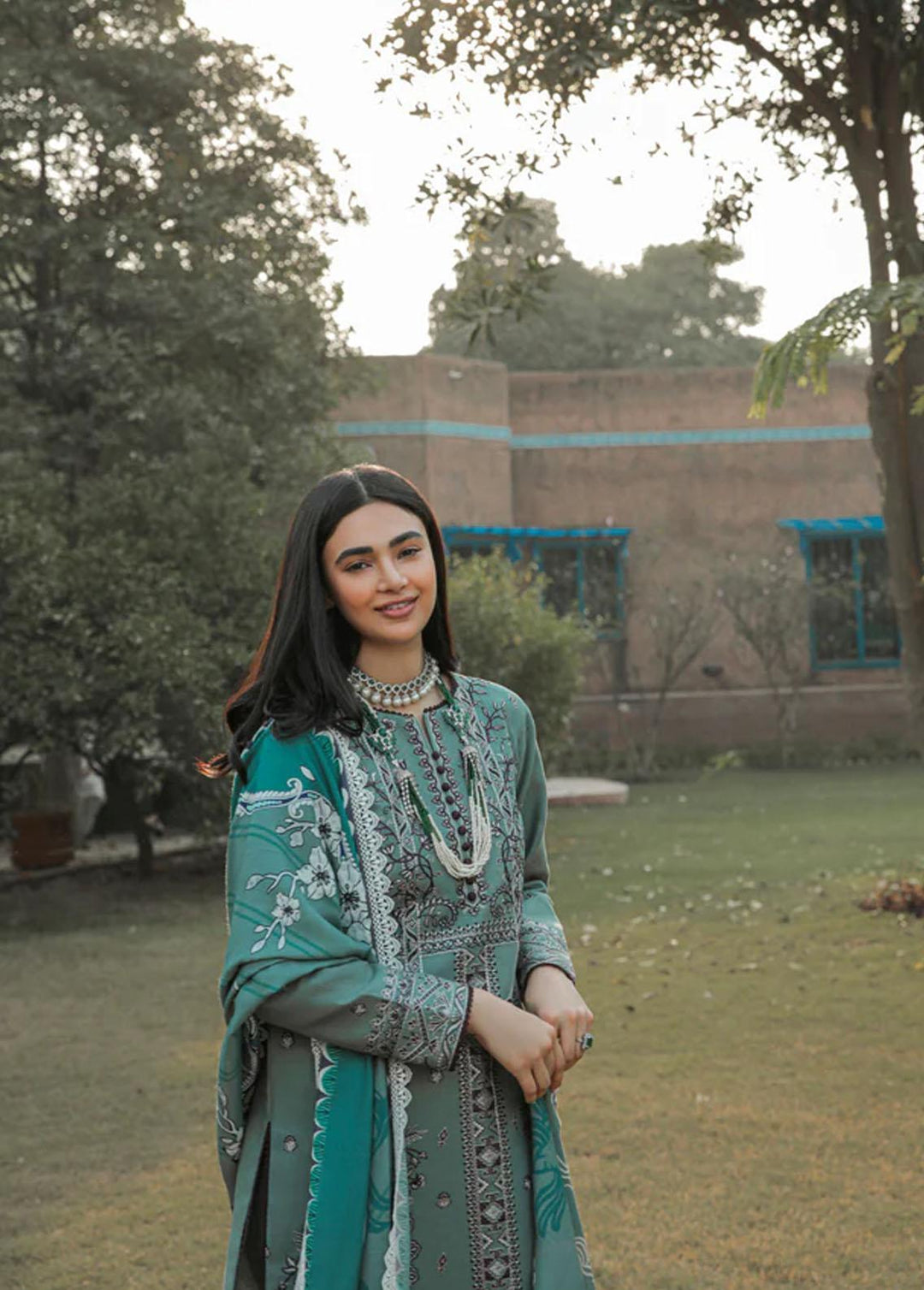 Meeras by Florent Embroidered Khaddar Suits Unstitched 3 Piece FL22M FL 7A - Winter Collection