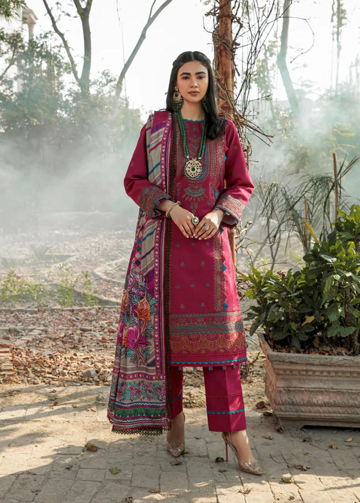 Meeras by Florent Embroidered Khaddar Suits Unstitched 3 Piece FL22M FL 8A - Winter Collection