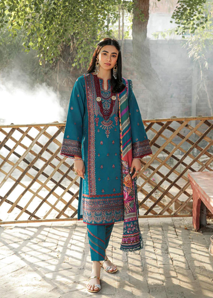 Meeras by Florent Embroidered Khaddar Suits Unstitched 3 Piece FL22M FL 8B - Winter Collection