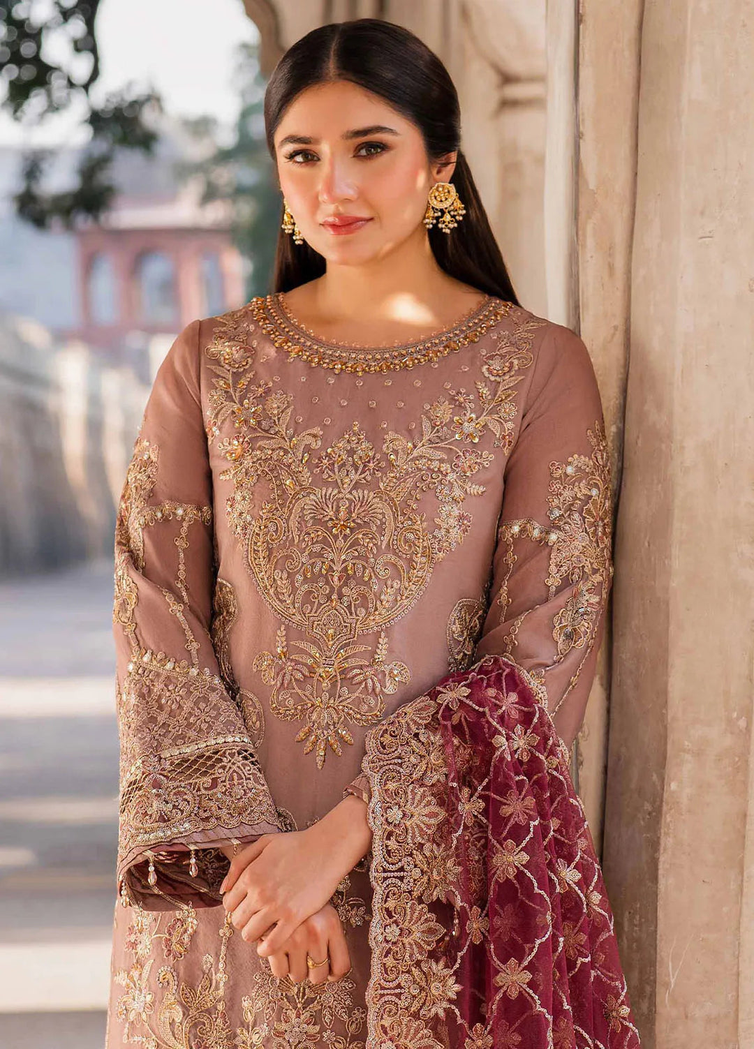 Meeras by Imrozia Serene Embroidered Organza Suit Unstitched 3 Piece IM25ME I-220 Zohra - Luxury Collection