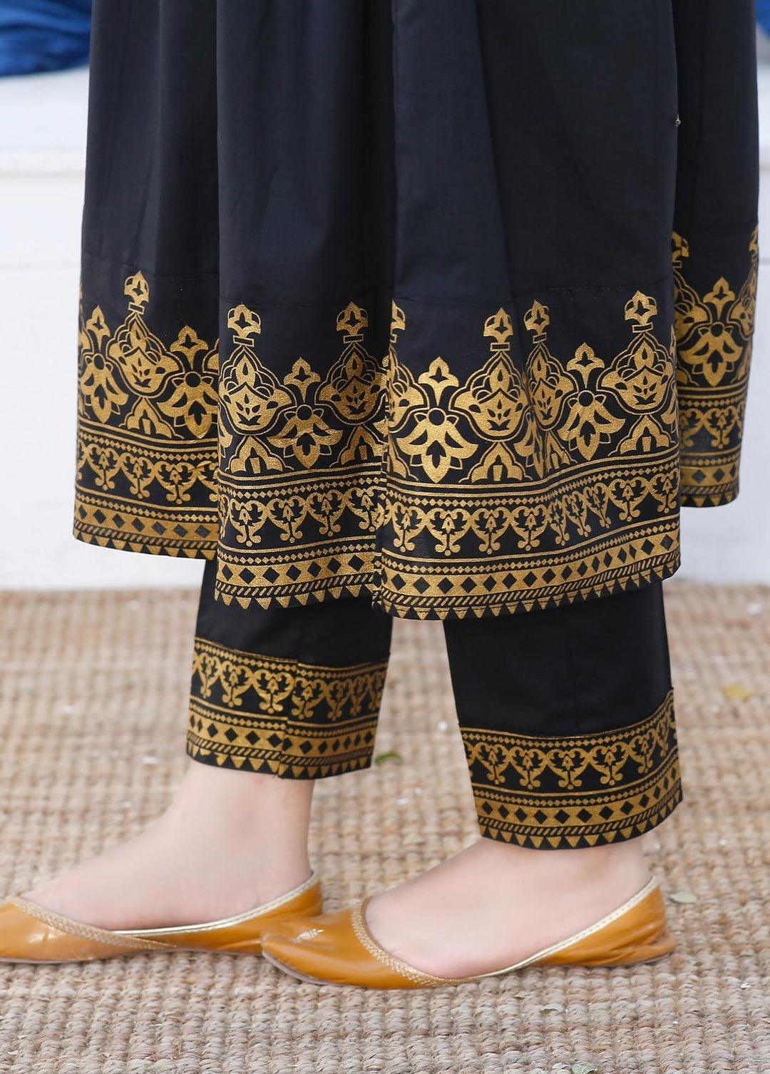 Modest Cotton Embroidered 3 Piece Suit for Girls -  MS23M Zayla