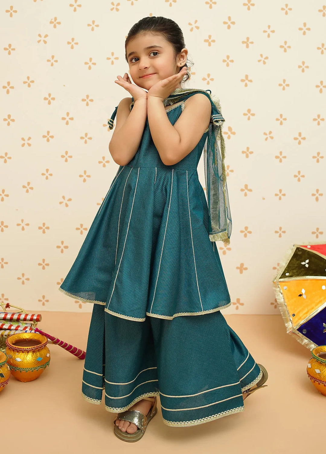 Meethi Eid by Modest Pret Cotton 3 Piece Suit 9190