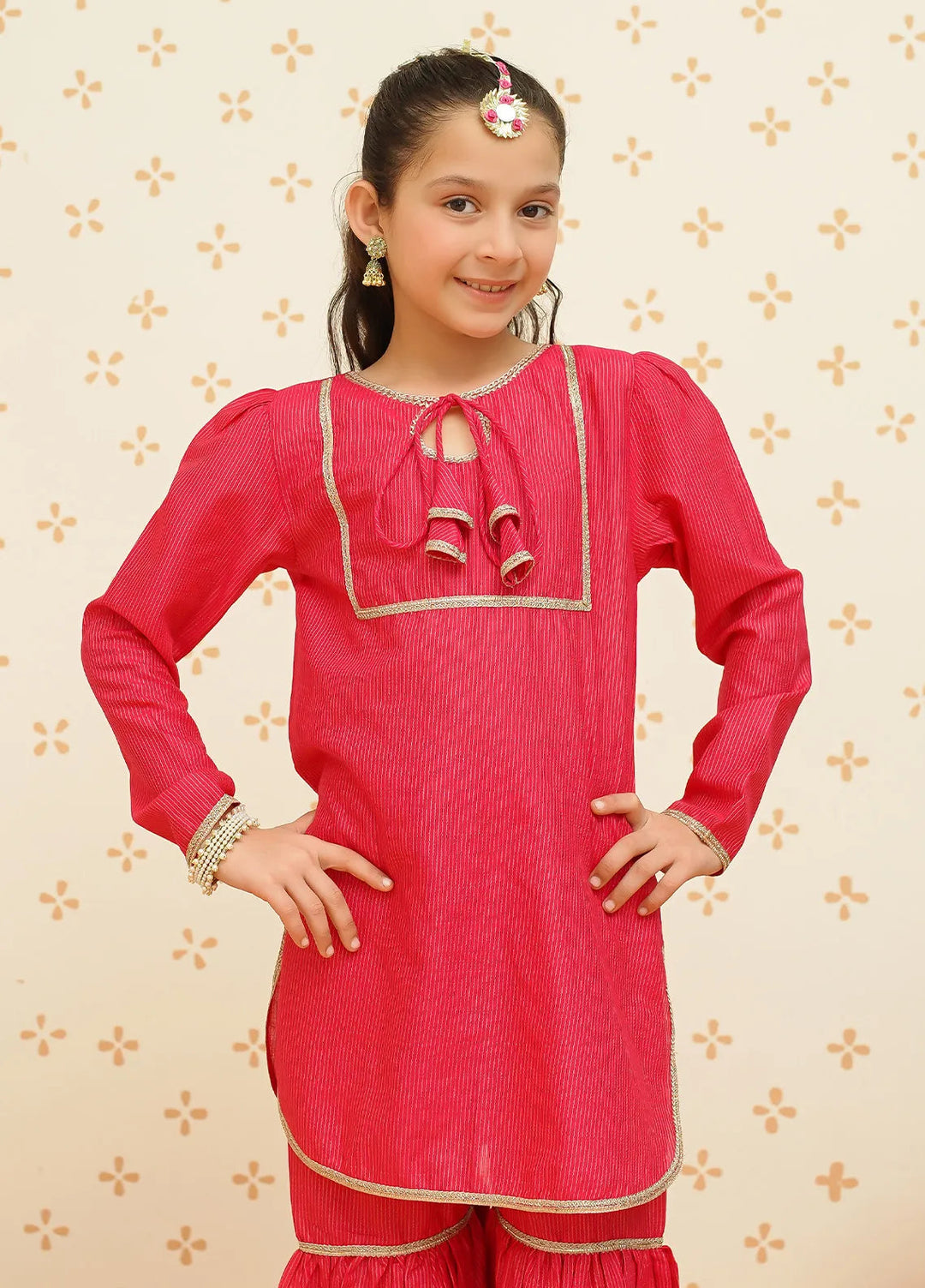 Meethi Eid by Modest Pret Gharara Cotton 3 Piece Suit 9120