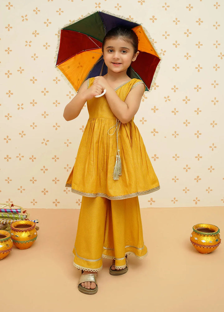 Meethi Eid by Modest Pret Gharara Cotton 3 Piece Suit 9200