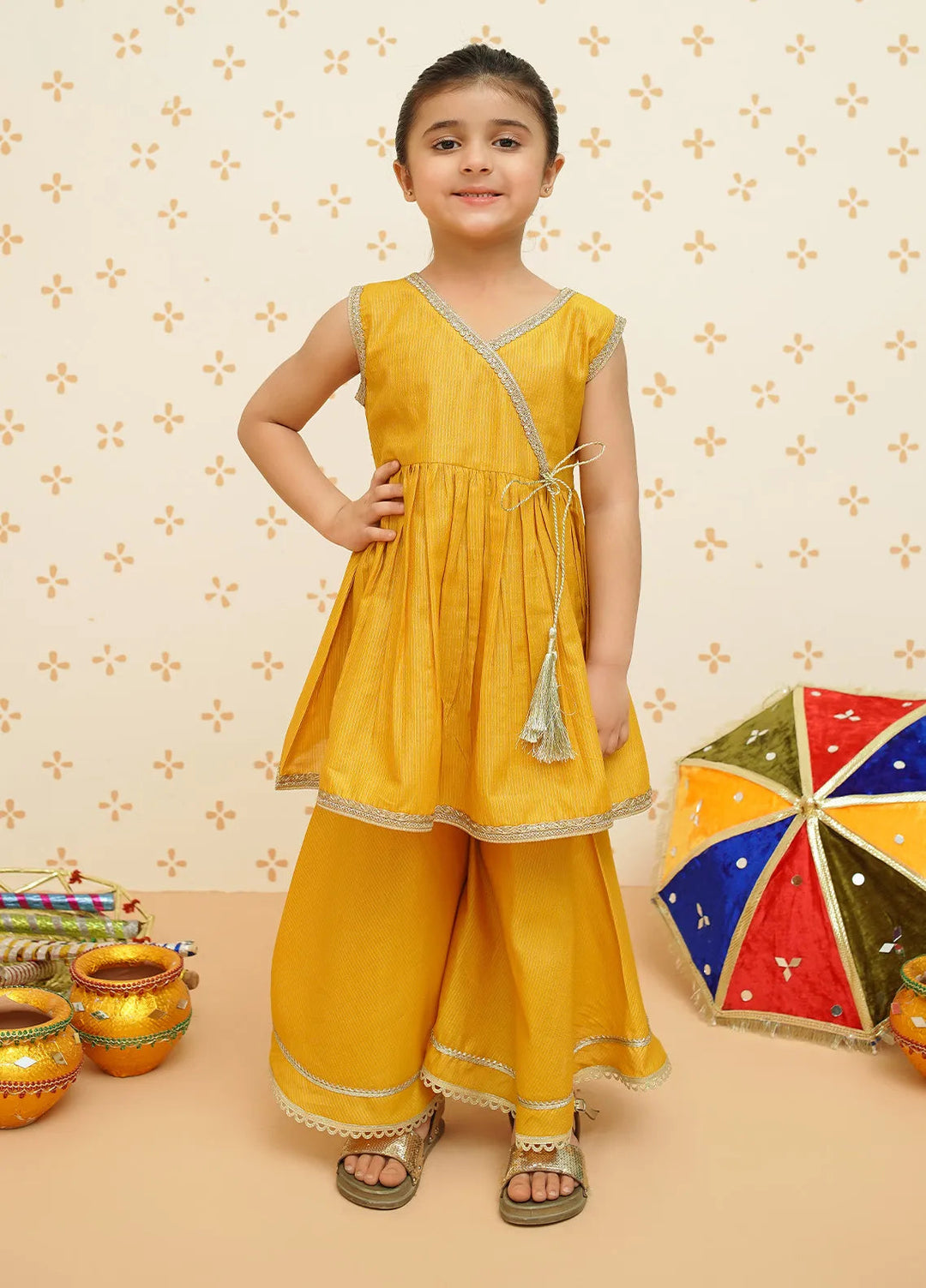 Meethi Eid by Modest Pret Gharara Cotton 3 Piece Suit 9200