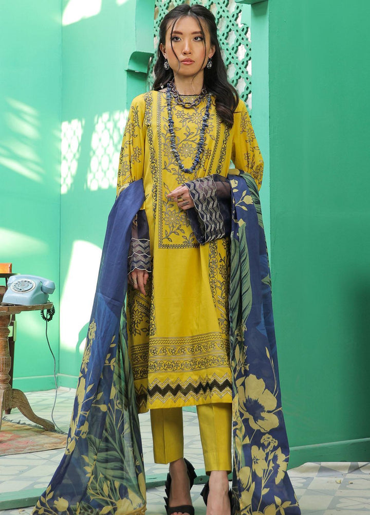 Meethi Si Eid by Kross Kulture Embroidered Lawn Suits Unstitched 3 Piece KK22MES E3U-02 - Eid Summer Collection