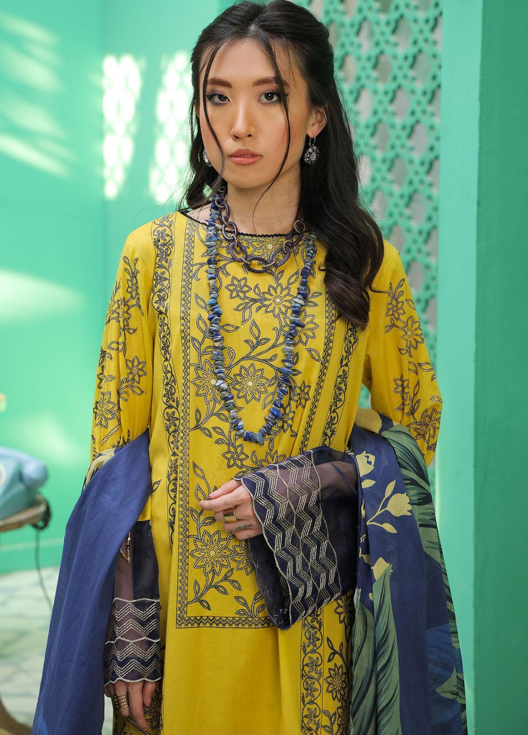 Meethi Si Eid by Kross Kulture Embroidered Lawn Suits Unstitched 3 Piece KK22MES E3U-02 - Eid Summer Collection