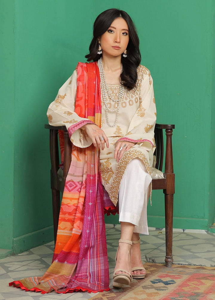 Meethi Si Eid by Kross Kulture Embroidered Lawn Suits Unstitched 3 Piece KK22MES E3U-03 - Eid Summer Collection