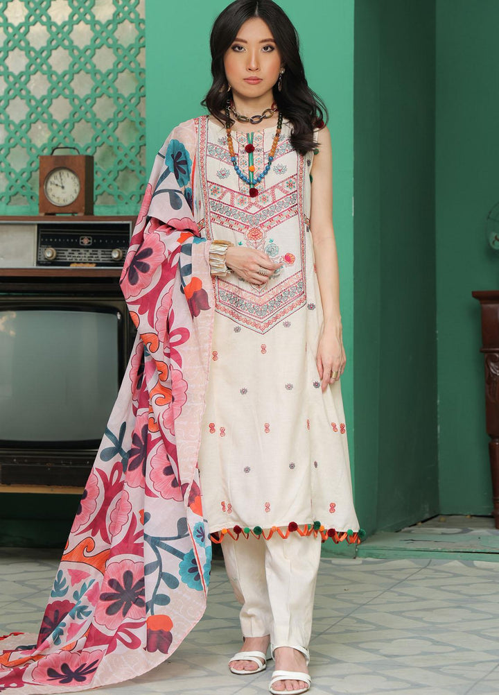 Meethi Si Eid by Kross Kulture Embroidered Lawn Suits Unstitched 3 Piece KK22MES E3U-05 - Eid Summer Collection