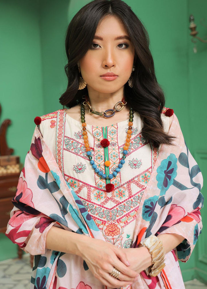 Meethi Si Eid by Kross Kulture Embroidered Lawn Suits Unstitched 3 Piece KK22MES E3U-05 - Eid Summer Collection