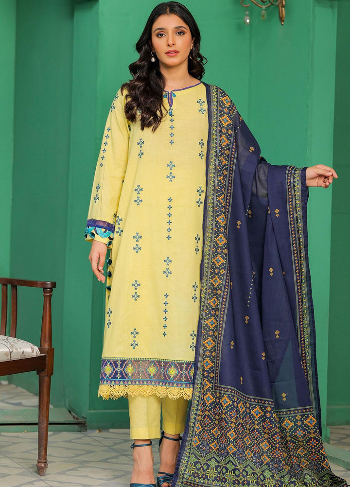 Meethi Si Eid by Kross Kulture Embroidered Lawn Suits Unstitched 3 Piece KK22MES E3U-10 - Eid Summer Collection