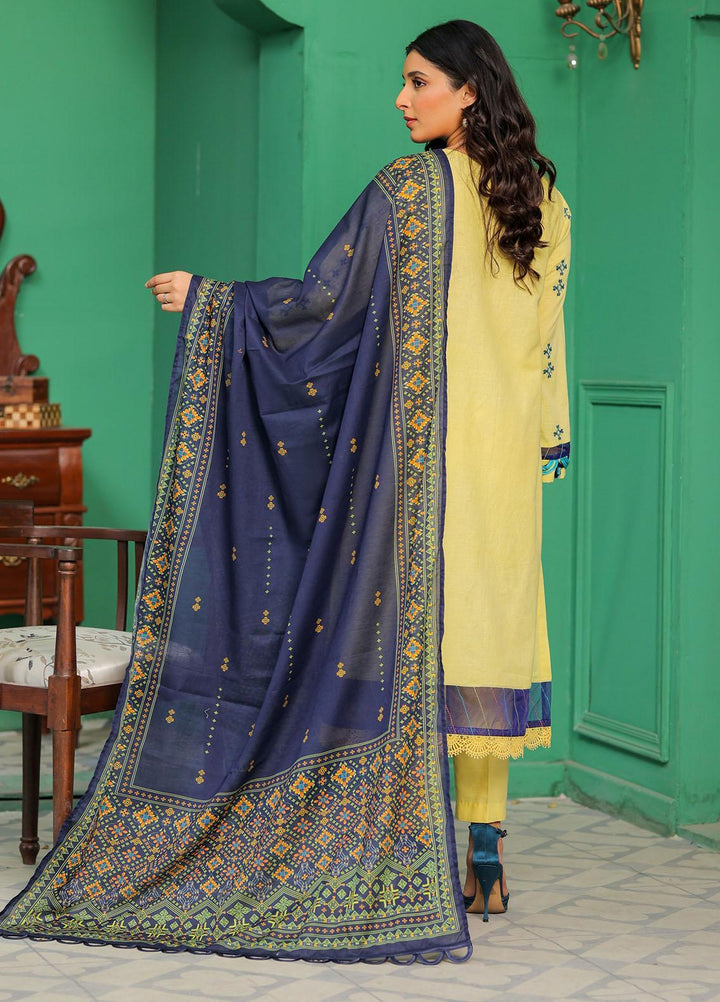 Meethi Si Eid by Kross Kulture Embroidered Lawn Suits Unstitched 3 Piece KK22MES E3U-10 - Eid Summer Collection