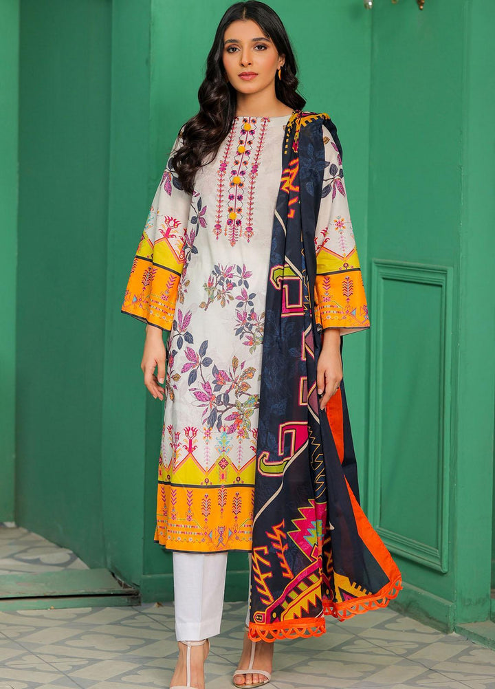 Meethi Si Eid by Kross Kulture Embroidered Lawn Suits Unstitched 3 Piece KK22MES E3U-12 - Eid Summer Collection