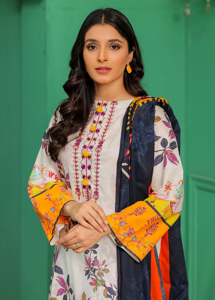 Meethi Si Eid by Kross Kulture Embroidered Lawn Suits Unstitched 3 Piece KK22MES E3U-12 - Eid Summer Collection