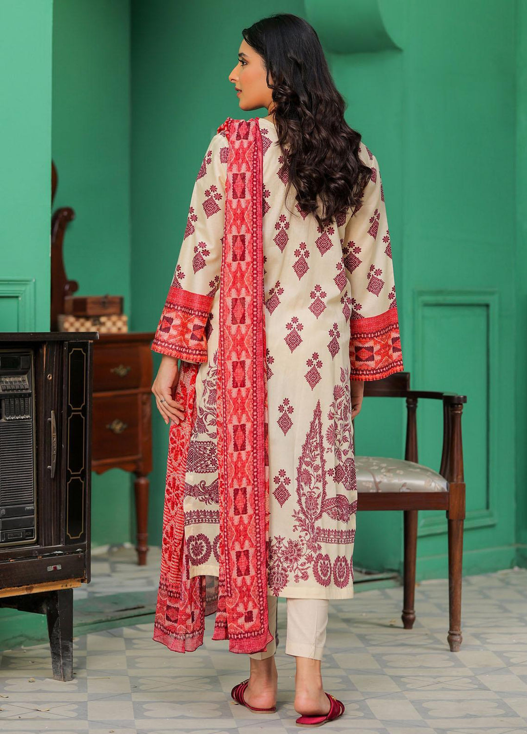 Meethi Si Eid by Kross Kulture Embroidered Lawn Suits Unstitched 3 Piece KK22MES E3U-14 - Eid Summer Collection
