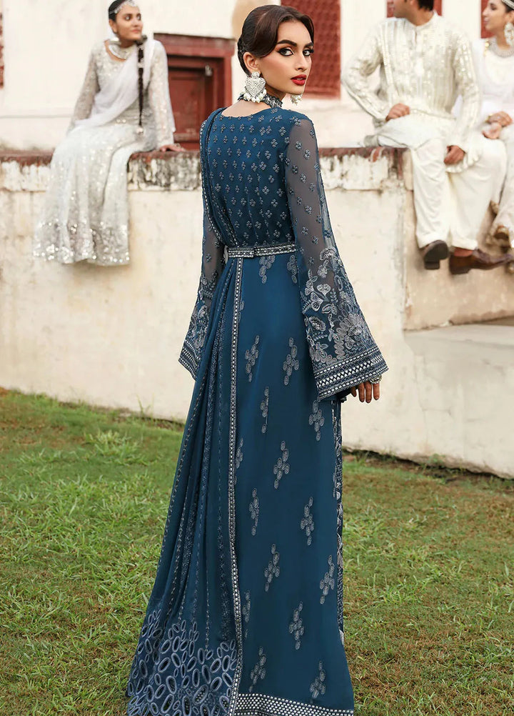 Mehak by Flossie Embroidered Chiffon Suits Unstitched 3 Piece FL24ME FE-802 - Formals Collection