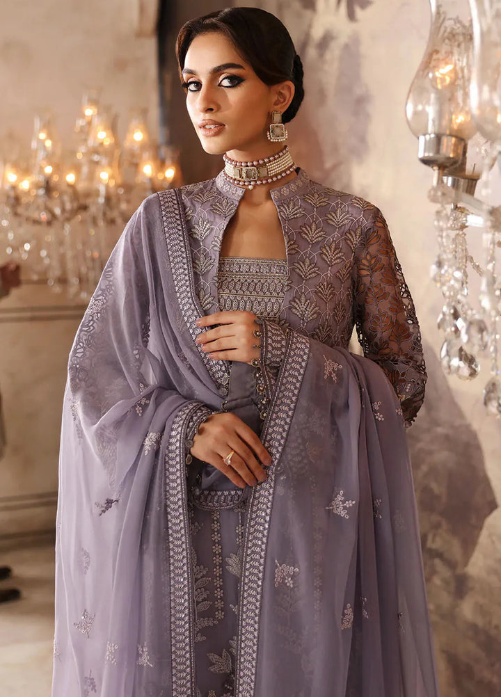 Mehak by Flossie Embroidered Chiffon Suits Unstitched 3 Piece FL24ME FE-805 - Formals Collection