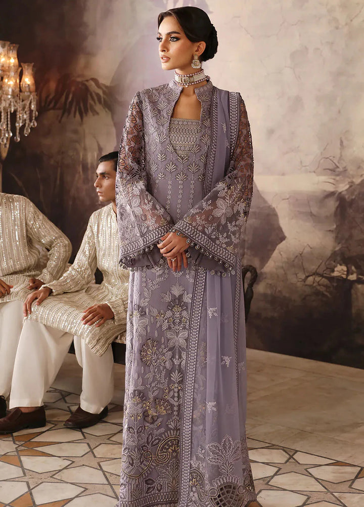 Mehak by Flossie Embroidered Chiffon Suits Unstitched 3 Piece FL24ME FE-805 - Formals Collection