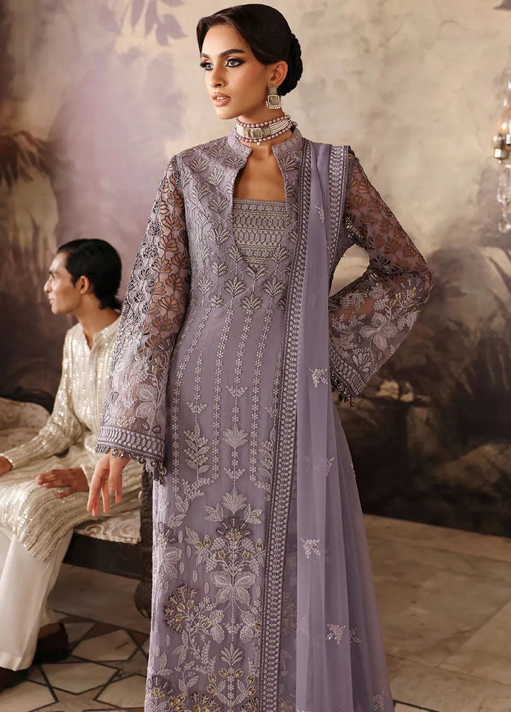 Mehak by Flossie Embroidered Chiffon Suits Unstitched 3 Piece FL24ME FE-805 - Formals Collection