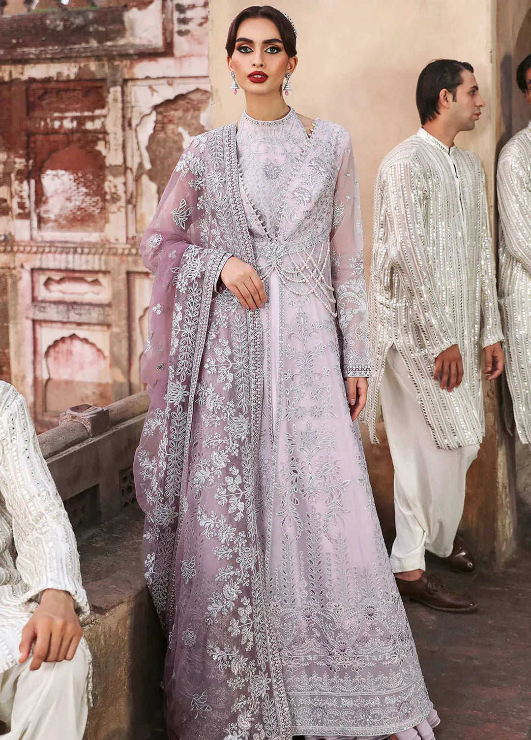Mehak by Flossie Embroidered Organza Suits Unstitched 3 Piece FL24ME FE-801 - Formals Collection