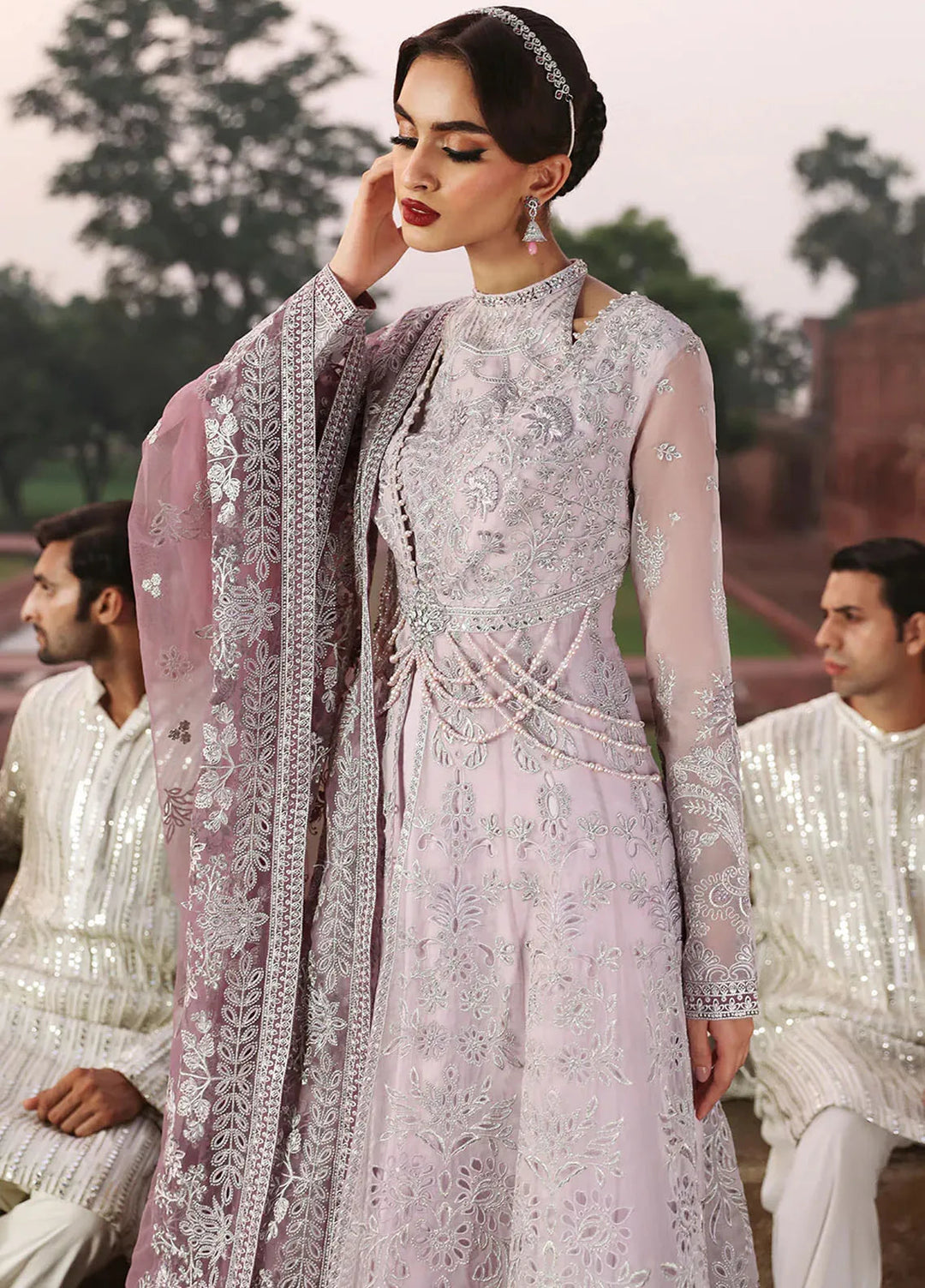 Mehak by Flossie Embroidered Organza Suits Unstitched 3 Piece FL24ME FE-801 - Formals Collection