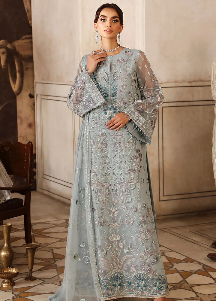 Mehak by Flossie Embroidered Organza Suits Unstitched 3 Piece FL24ME FE-807 - Formals Collection
