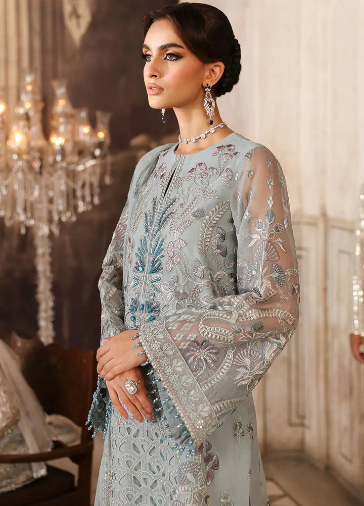Mehak by Flossie Embroidered Organza Suits Unstitched 3 Piece FL24ME FE-807 - Formals Collection