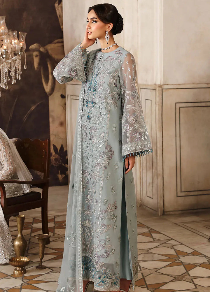 Mehak by Flossie Embroidered Organza Suits Unstitched 3 Piece FL24ME FE-807 - Formals Collection