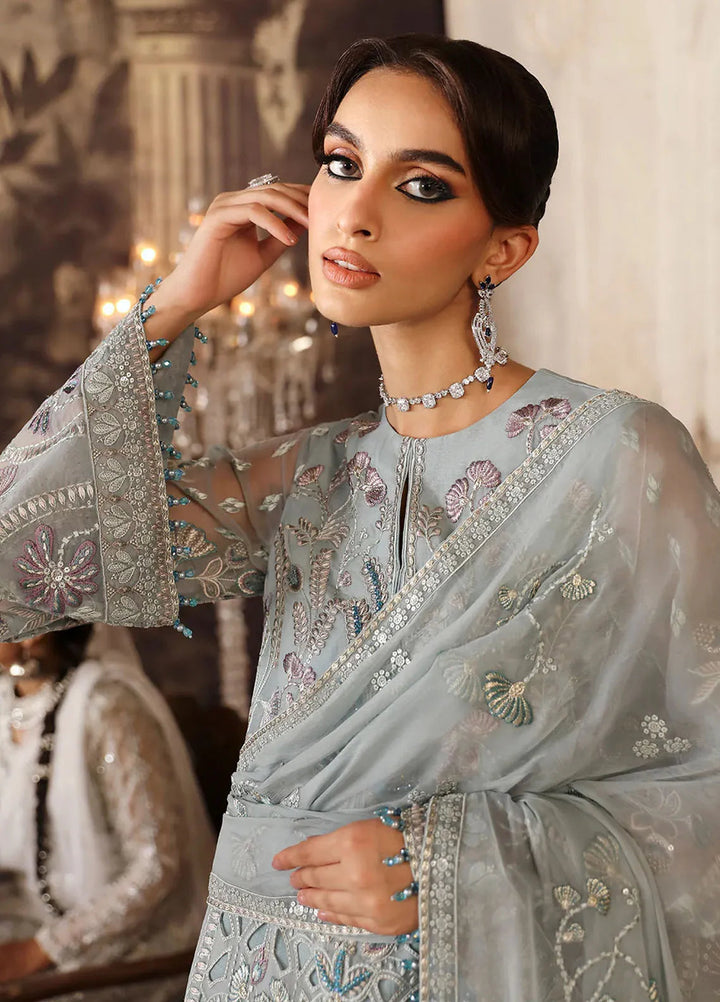 Mehak by Flossie Embroidered Organza Suits Unstitched 3 Piece FL24ME FE-807 - Formals Collection