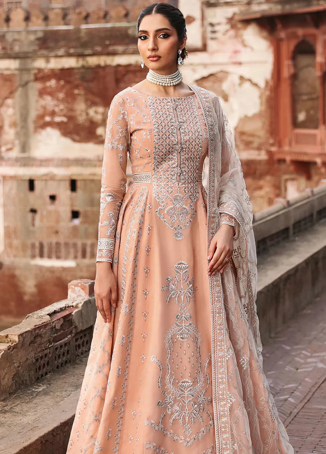 Mehak by Flossie Embroidered Organza Suits Unstitched 3 Piece FL24ME FE-809 - Formals Collection