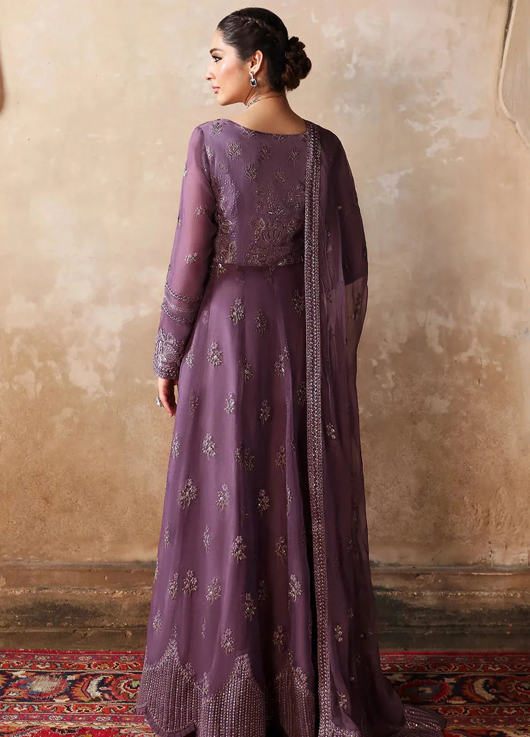 Mehak by Flossie Embroidered Silk Suits Unstitched 3 Piece FL24ME FE-808 - Formals Collection