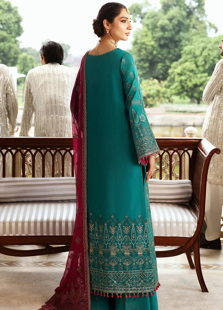 Mehak by Flossie Embroidered Silk Suits Unstitched 3 Piece FL24ME FE-810 - Formals Collection