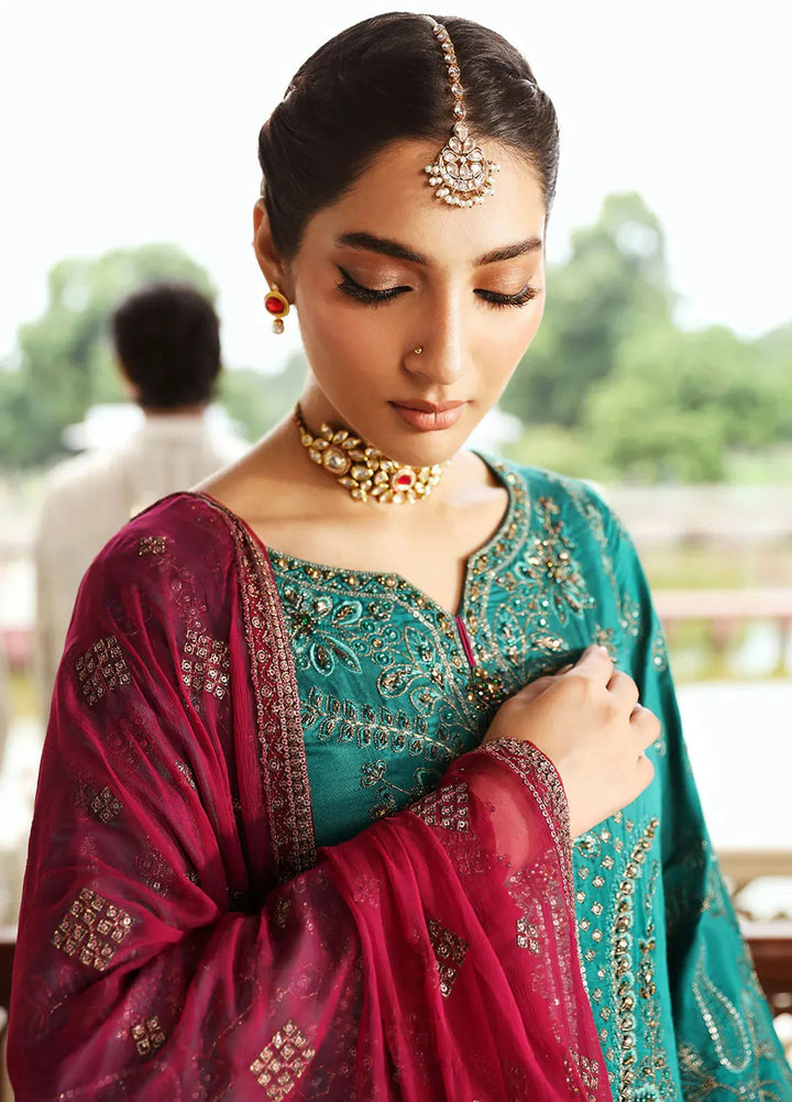 Mehak by Flossie Embroidered Silk Suits Unstitched 3 Piece FL24ME FE-810 - Formals Collection