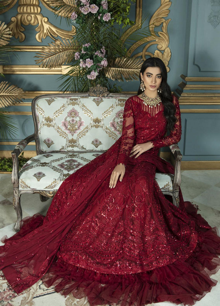 Serene by Mehak Yaqoob Embroidered Net Suits Unstitched 3 Piece MY22SW 02-Flavia - Wedding Collection