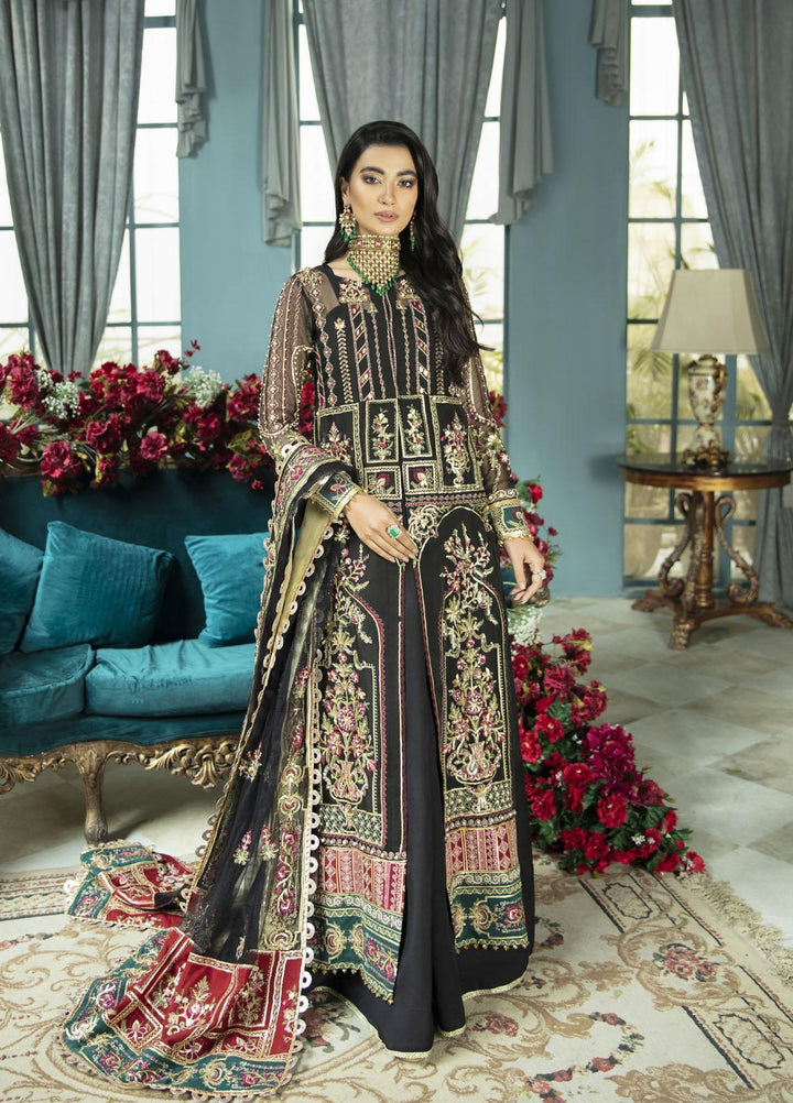 Serene by Mehak Yaqoob Embroidered Organza Suits Unstitched 3 Piece MY22SW 03-Kai - Wedding Collection