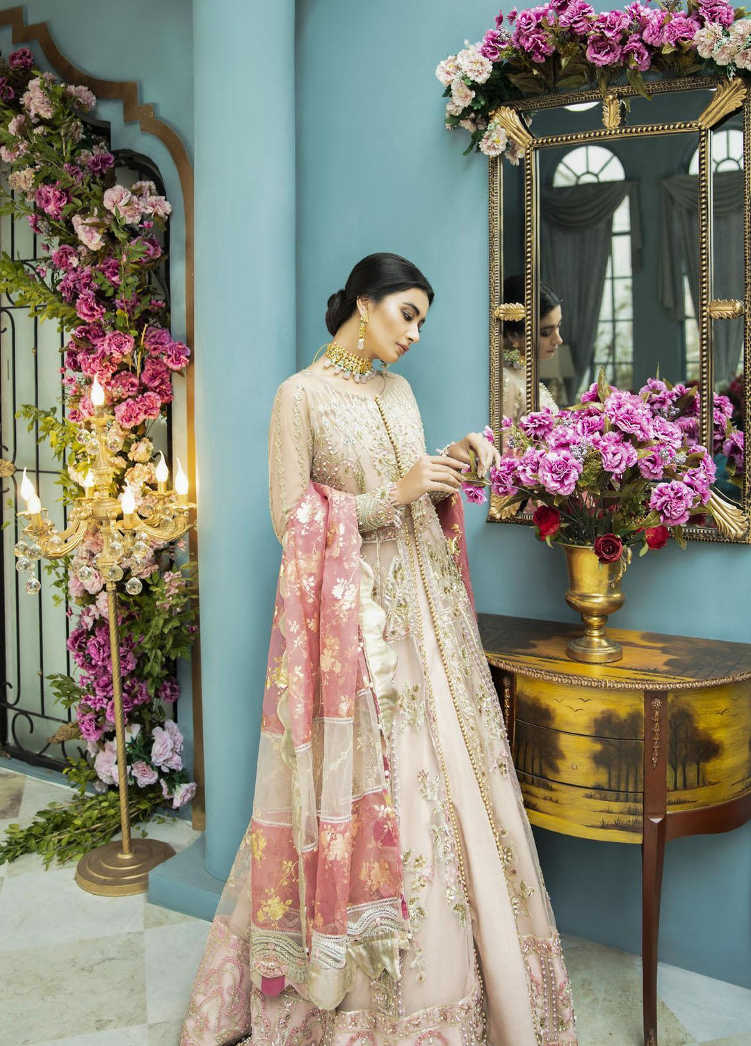 Serene by Mehak Yaqoob Embroidered Net Suits Unstitched 3 Piece MY22SW 05-Mavis - Wedding Collection