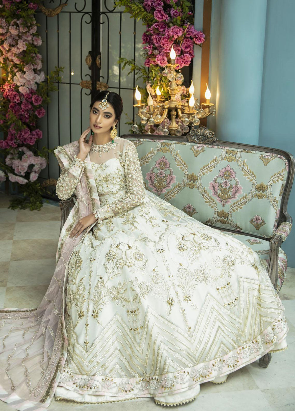 Serene by Mehak Yaqoob Embroidered Net Suits Unstitched 3 Piece MY22SW 06-Levana - Wedding Collection