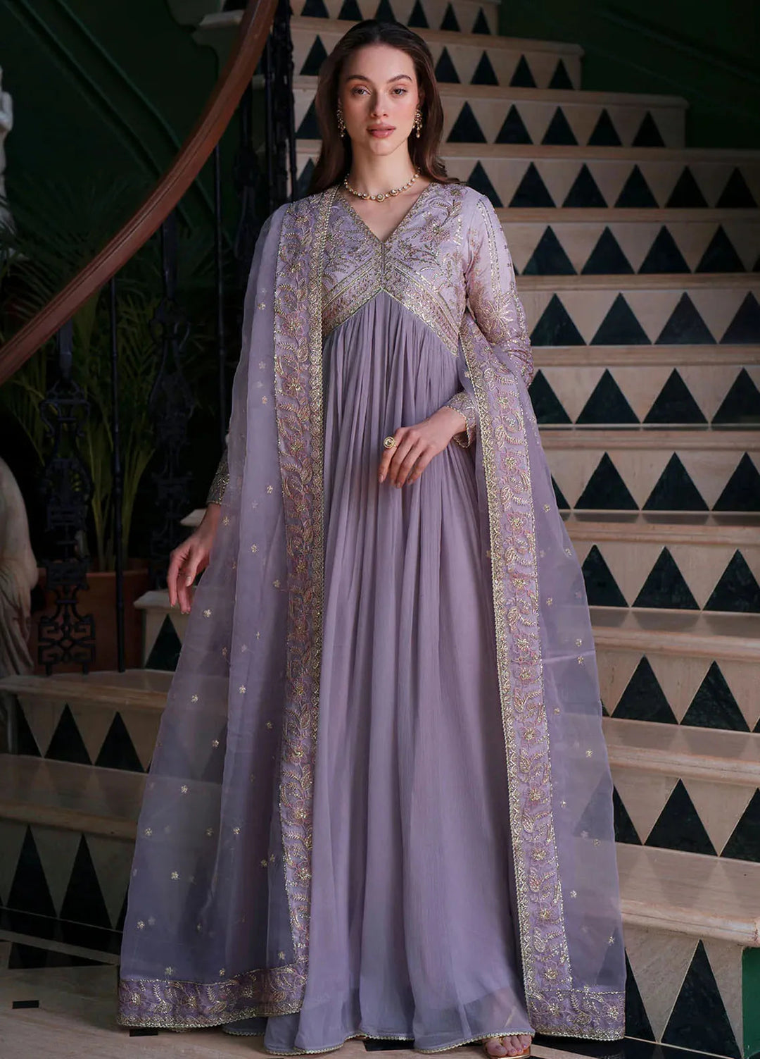Mehak Yaqoob Pret Embroidered Chiffon 3 Piece Suit Stella
