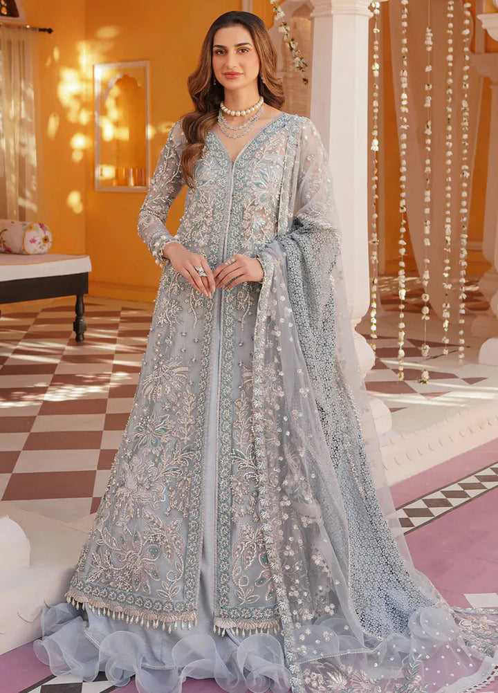 Mehak Yaqoob Pret Embroidered Organza 3 Piece Suit Frost