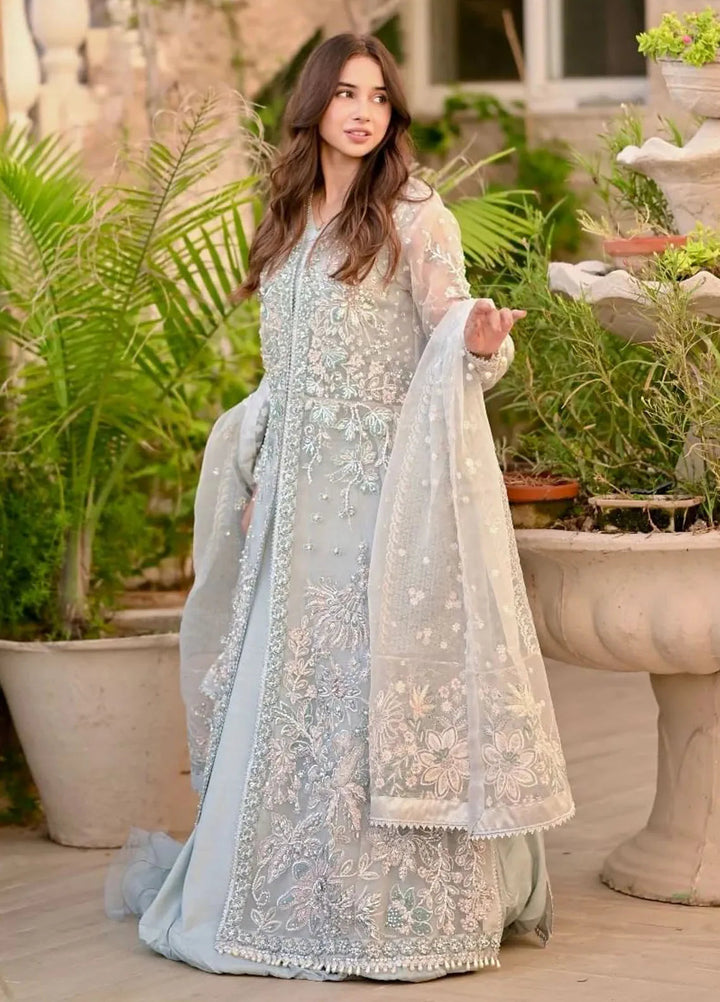 Mehak Yaqoob Pret Embroidered Organza 3 Piece Suit Frost