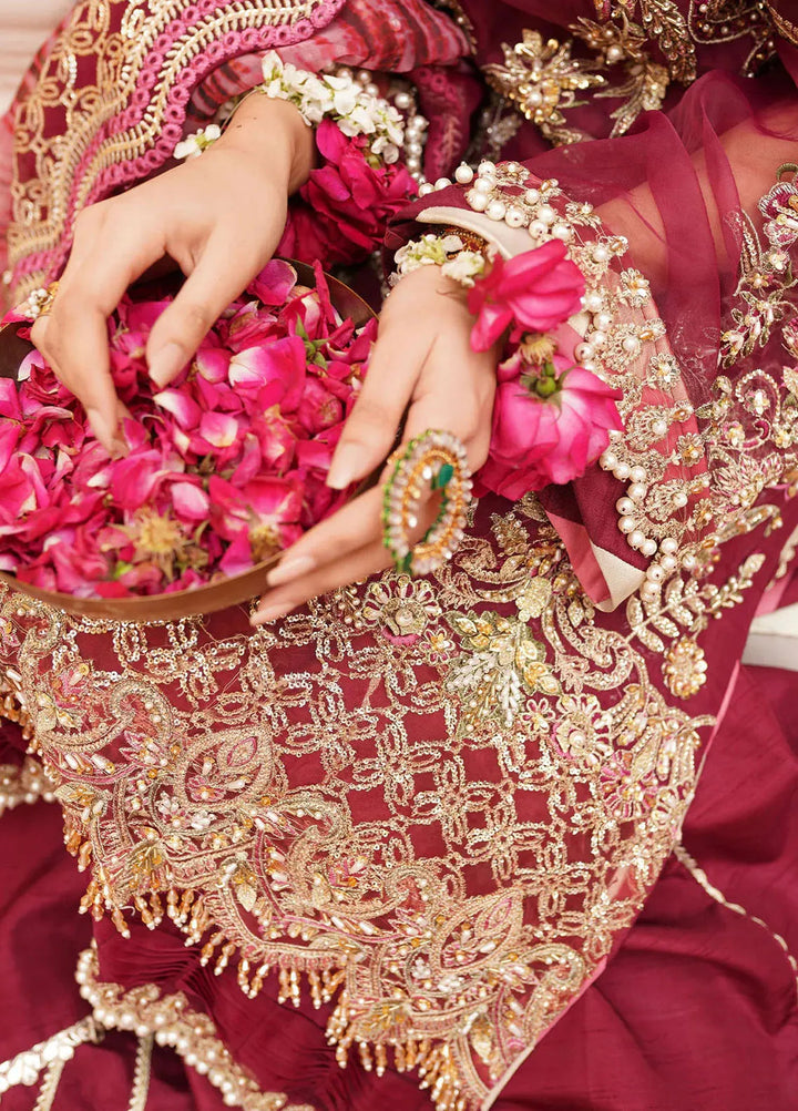 Mehak Yaqoob Pret Embroidered Organza 3 Piece Suit Jazzberry