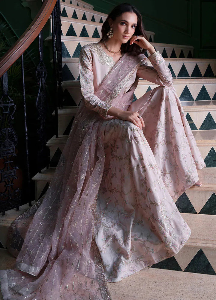 Mehak Yaqoob Pret Embroidered Tussar Silk 3 Piece Suit Maya