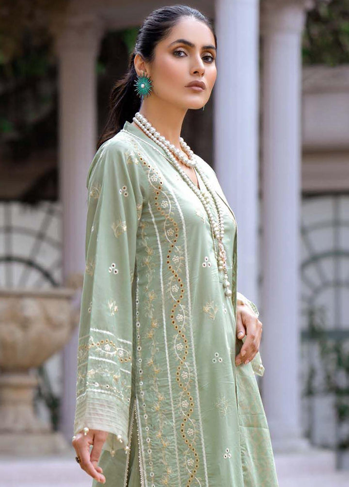 Mehar By Humdum Embroidered Lawn Suits Unstitched 3 Piece HD23ML 11 - Luxury Collection