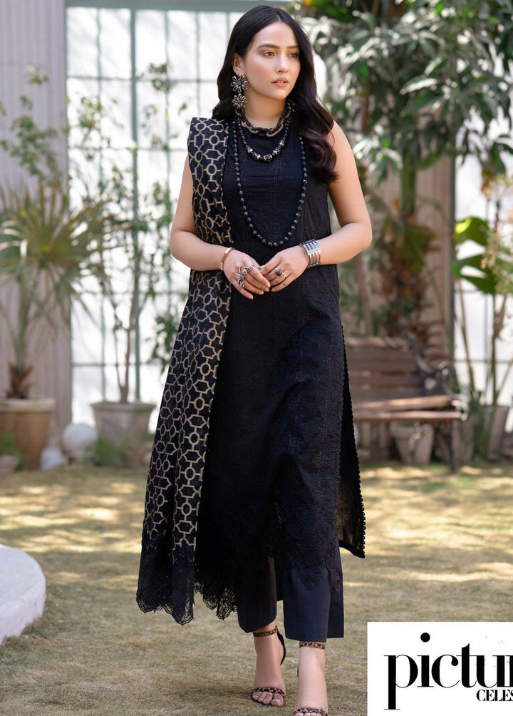 Mehar By Humdum Embroidered Lawn Suits Unstitched 3 Piece HD23ML 02 - Luxury Collection