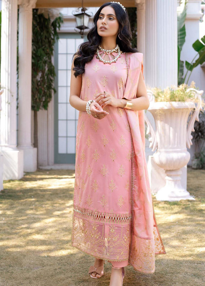 Mehar By Humdum Embroidered Lawn Suits Unstitched 3 Piece HD23ML 04 - Luxury Collection