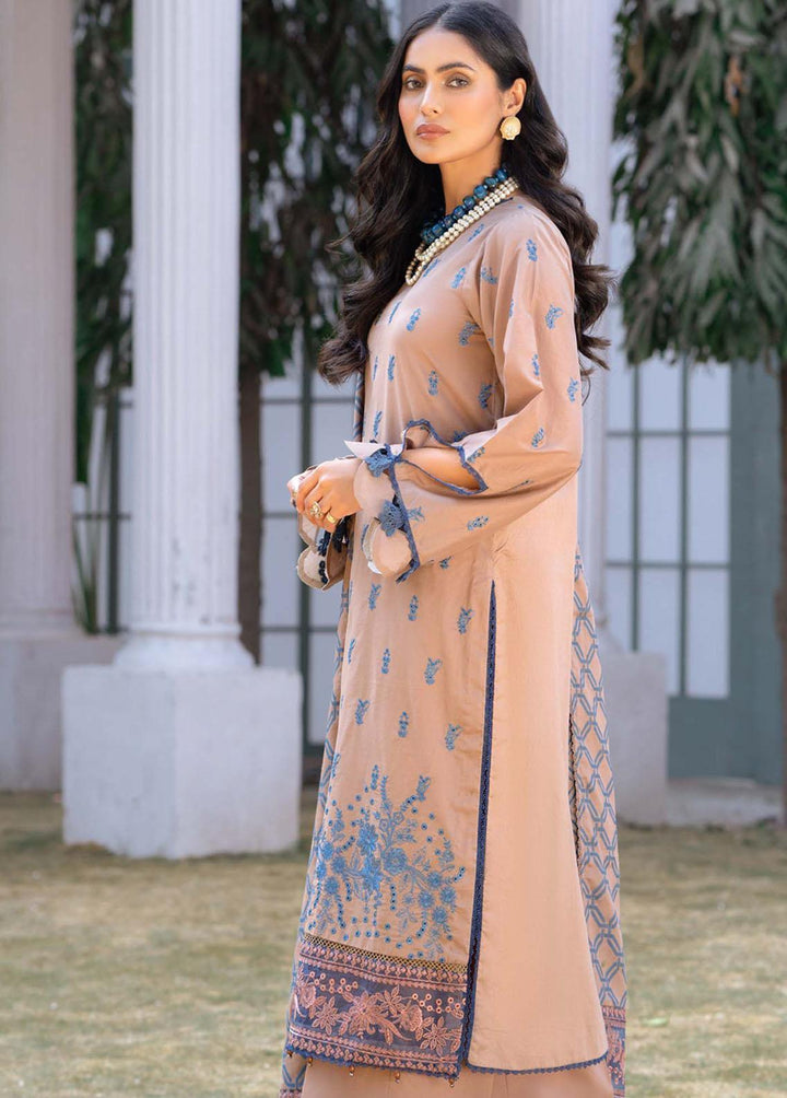 Mehar By Humdum Embroidered Lawn Suits Unstitched 3 Piece HD23ML 07 - Luxury Collection